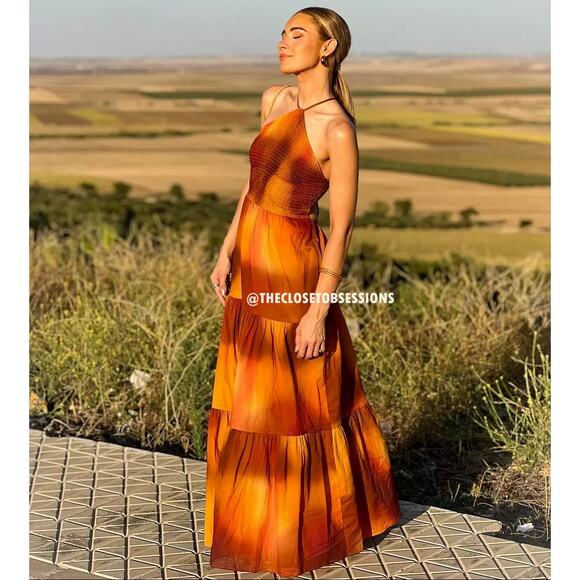 ZARA BLOGGER FAVE!!! Halter Maxi Dress NWT - Picture 8 of 16